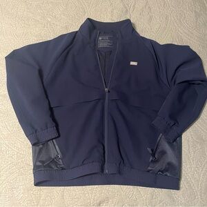 Figs Sydney scrub jacket navy size large